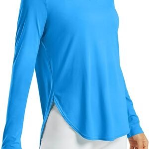 Light Blue Long-Sleeve Workout Shirt