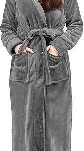 Luxurious Grey Bathrobe