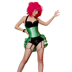Green Burlesque Corsets Underbust